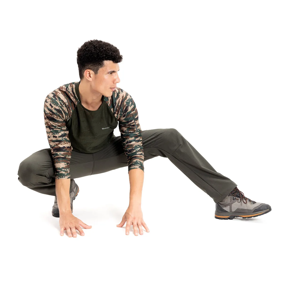 Cargo Trousers and Pants for Hiking and Travelling - Green