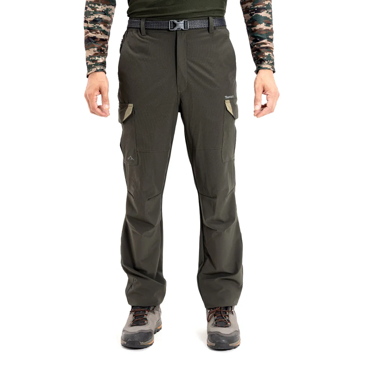 Cargo Trousers and Pants for Hiking and Travelling - Green