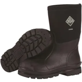 Muck Men's Chore Mid 12" Waterproof Rubber Work Boot - Black - CHM-000A