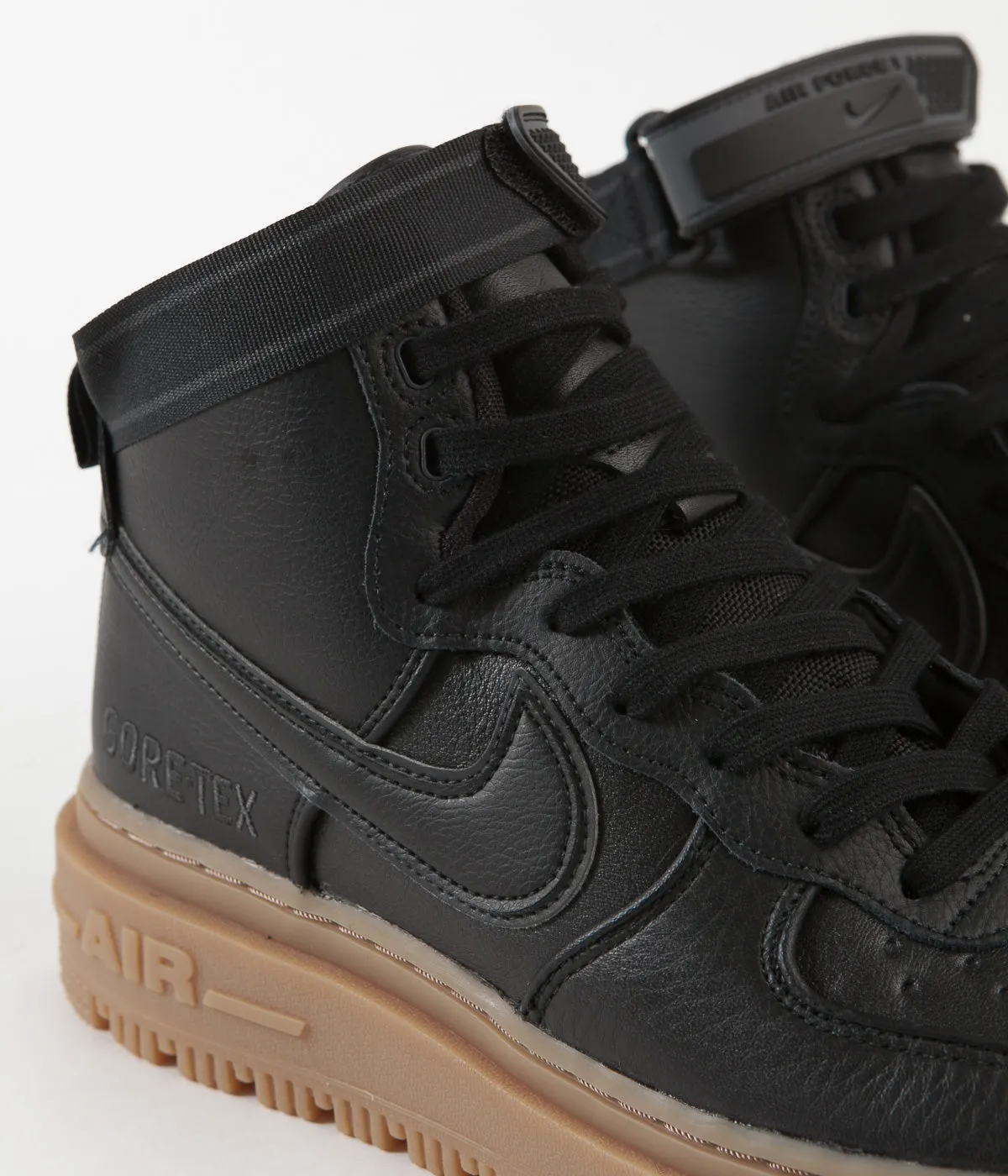 Nike Air Force 1 GTX Boots - Black / Black - Anthracite - Gum Medium Brown
