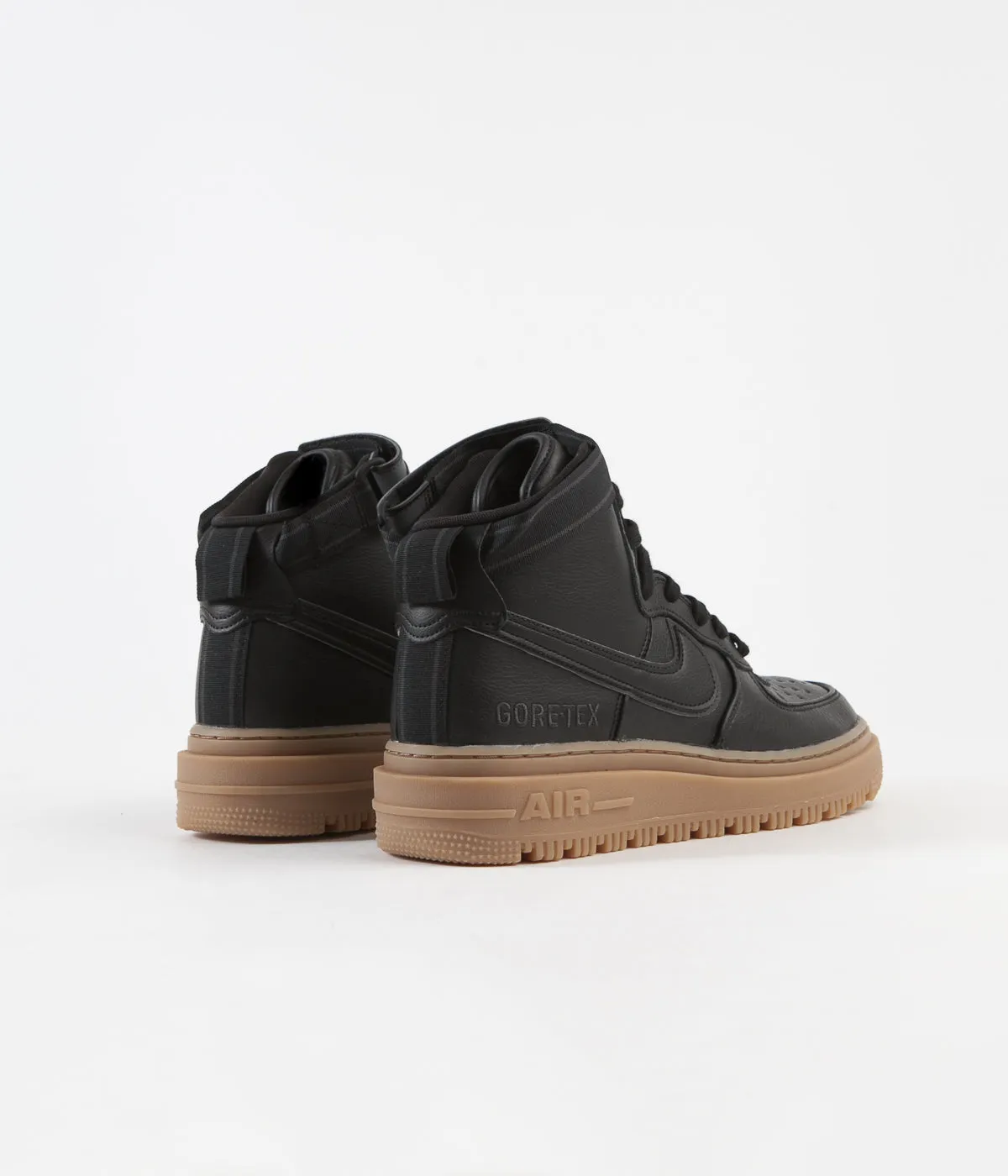 Nike Air Force 1 GTX Boots - Black / Black - Anthracite - Gum Medium Brown