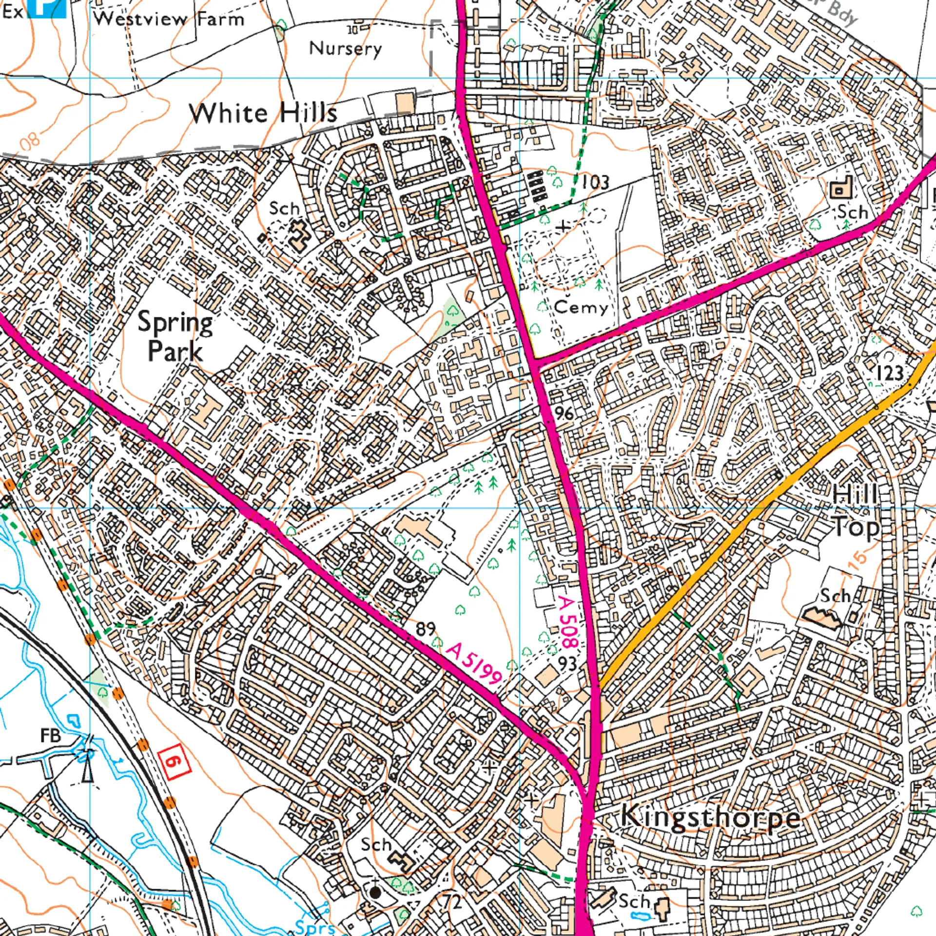 Ordnance Survey Explorer 223 Map Northampton & Market Harborough