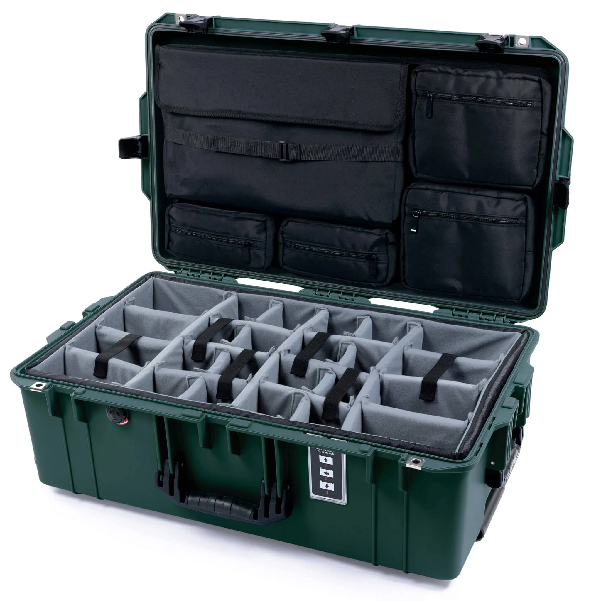 Pelican 1595 Air Case, Trekking Green with Black Handles & Latches