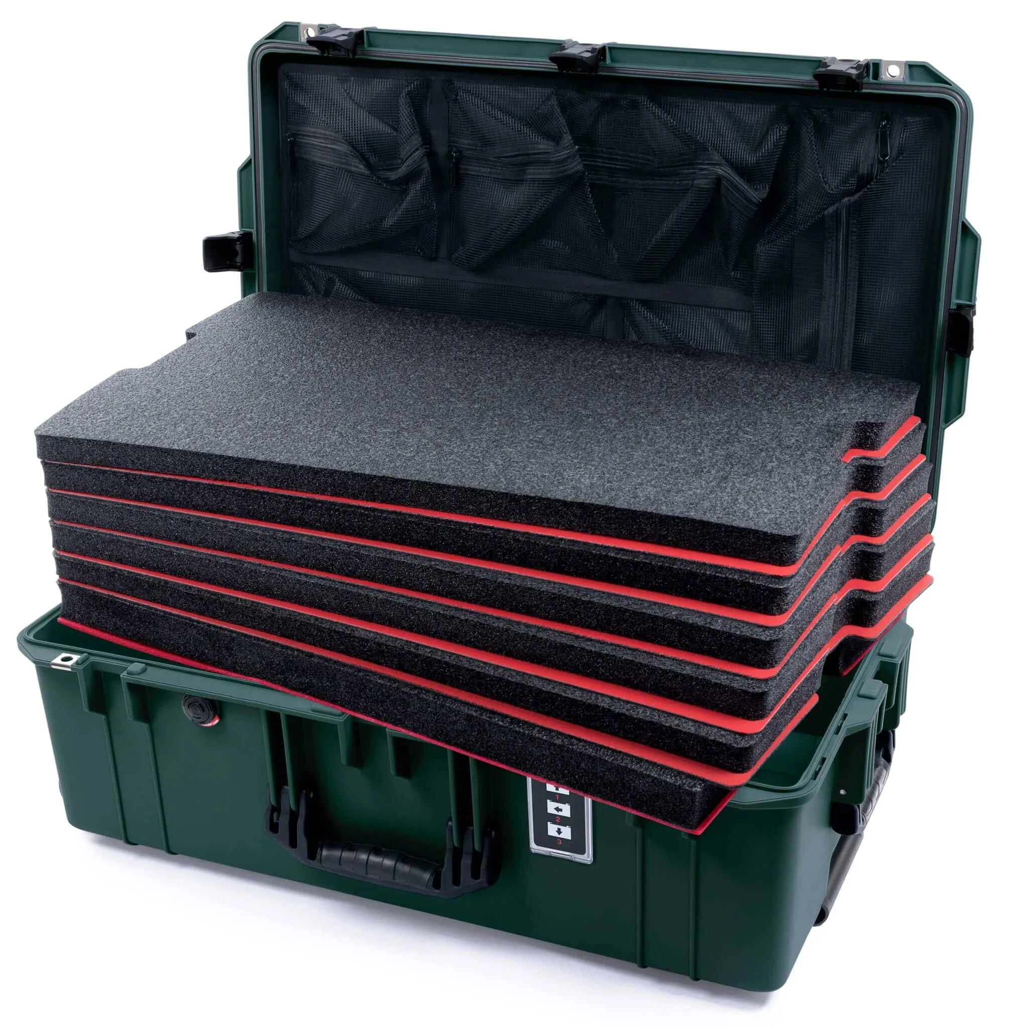 Pelican 1595 Air Case, Trekking Green with Black Handles & Latches