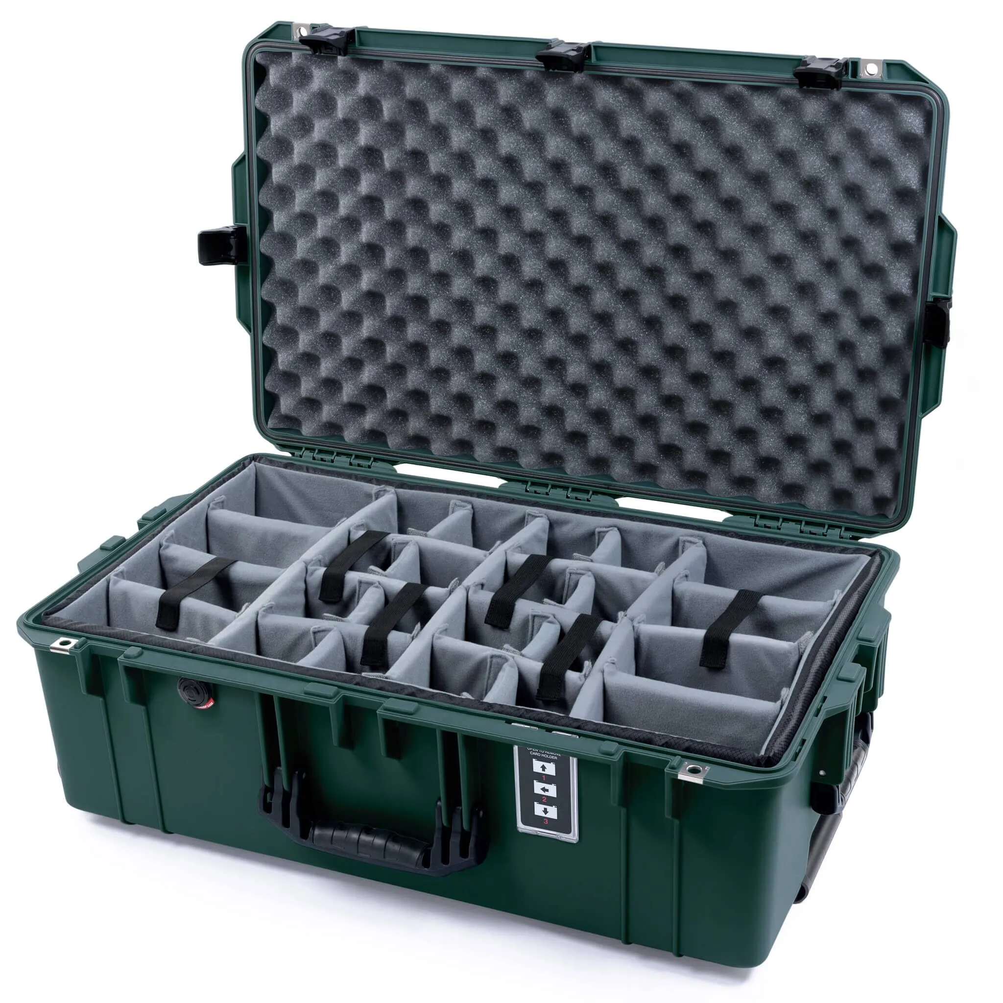 Pelican 1595 Air Case, Trekking Green with Black Handles & Latches