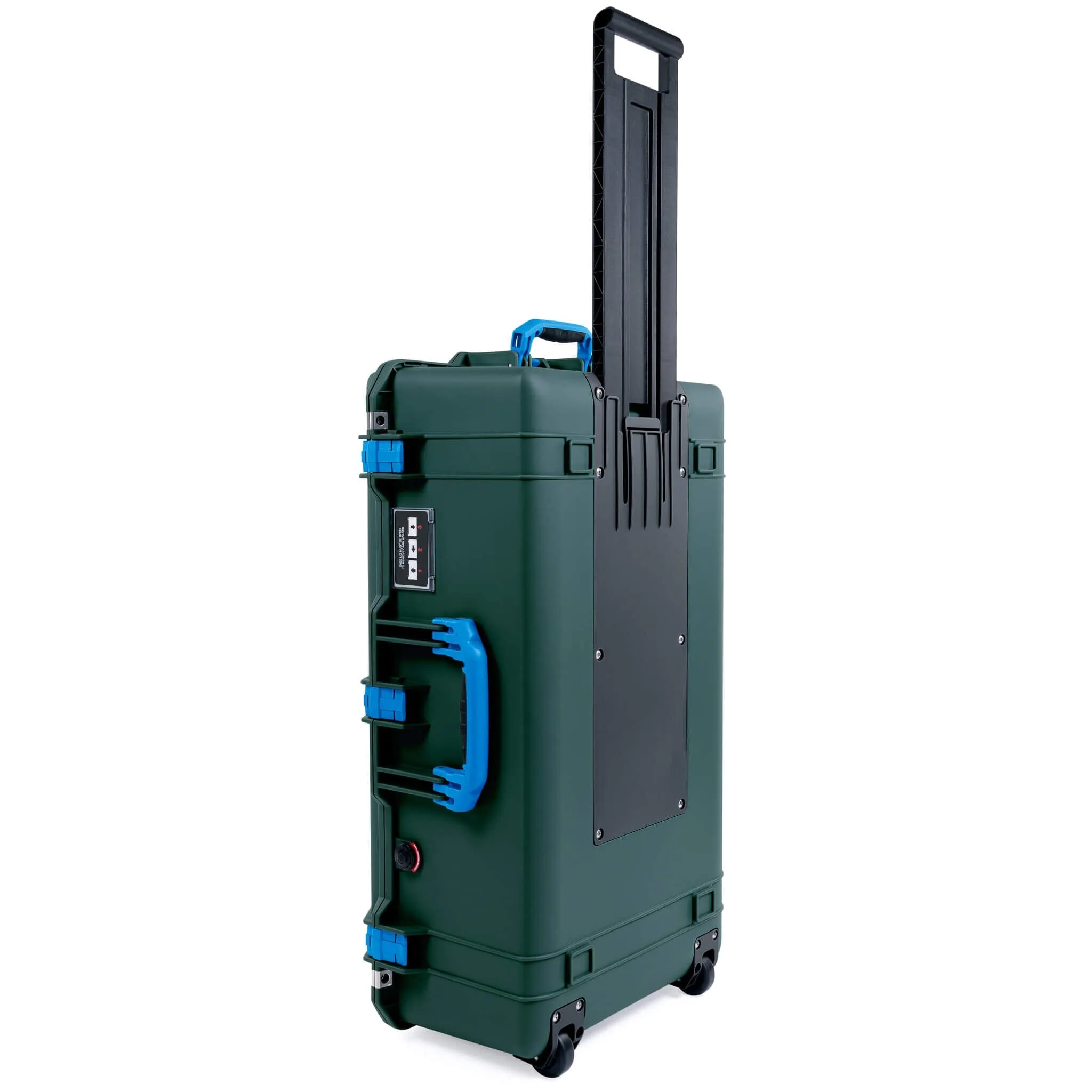 Pelican 1615 Air Case, Trekking Green with Blue Handles & Latches