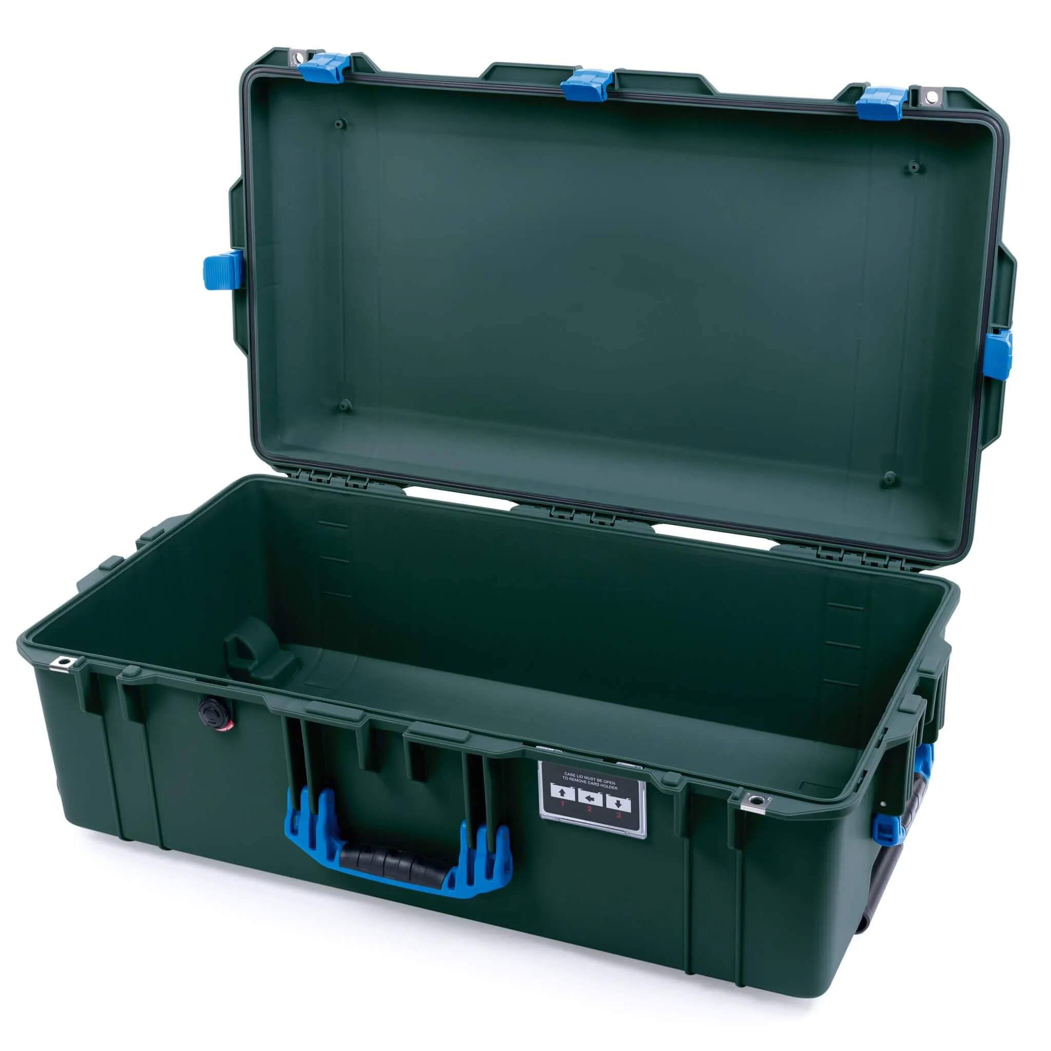 Pelican 1615 Air Case, Trekking Green with Blue Handles & Latches