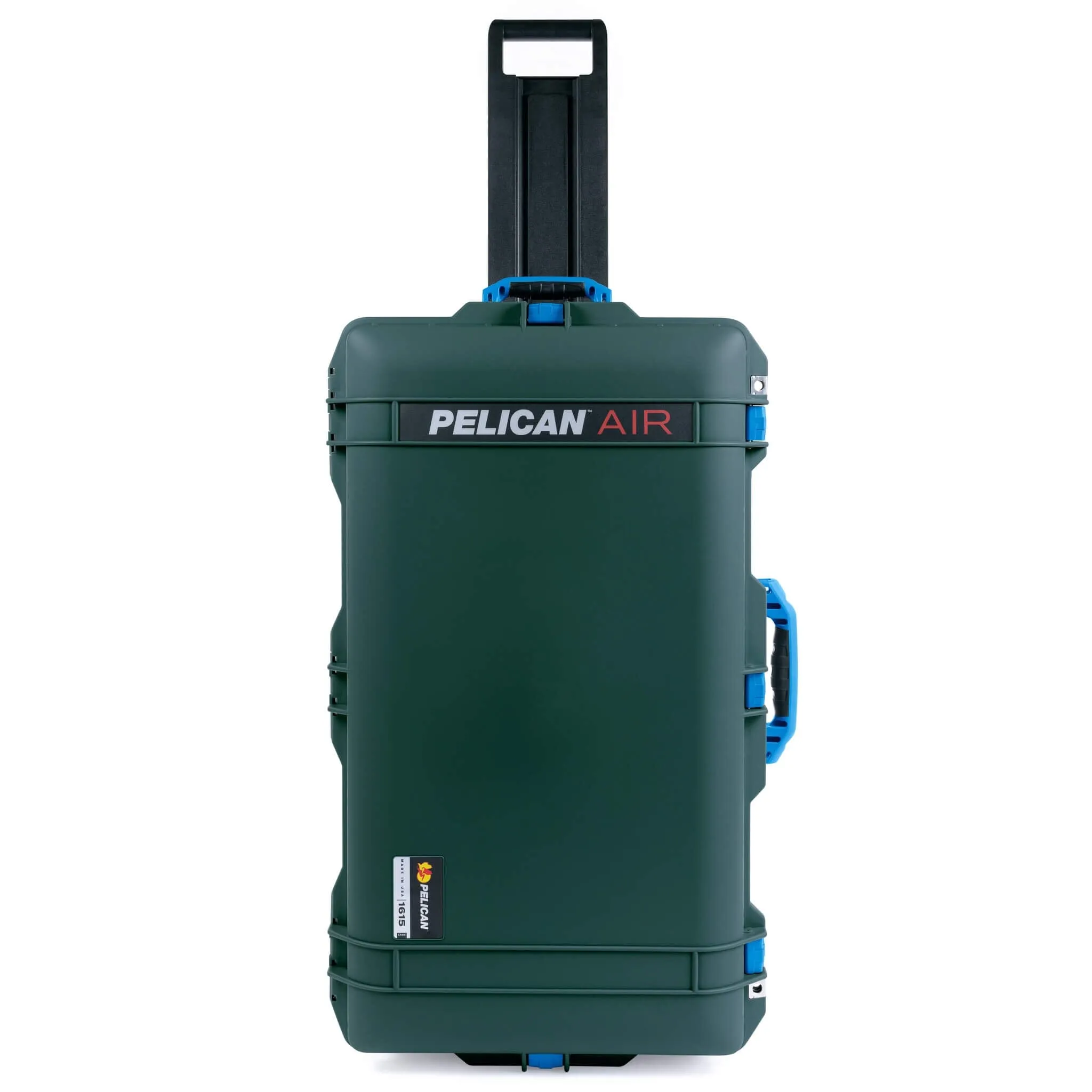 Pelican 1615 Air Case, Trekking Green with Blue Handles & Latches