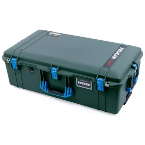 Pelican 1615 Air Case, Trekking Green with Blue Handles & Latches