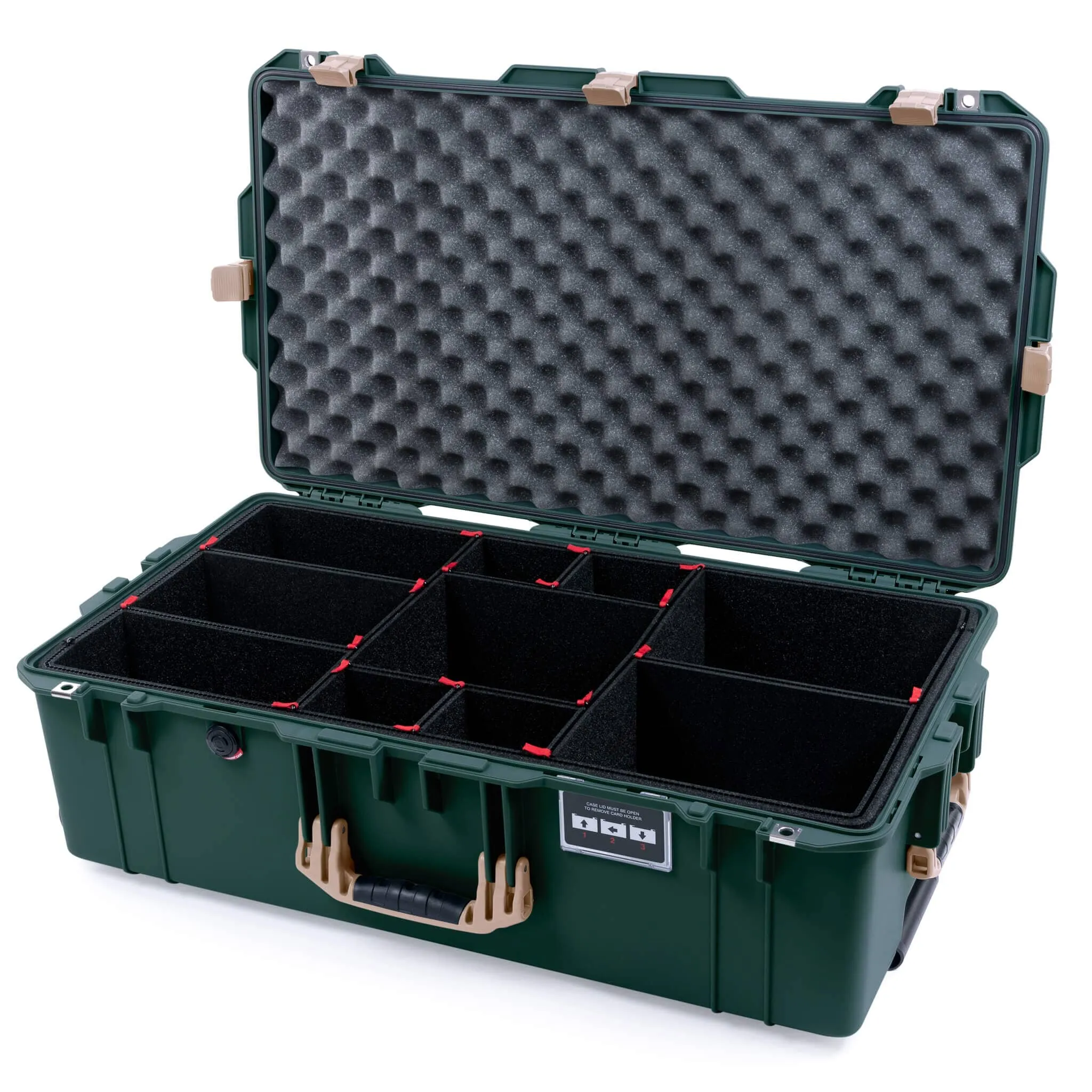 Pelican 1615 Air Case, Trekking Green with Desert Tan Handles & Latches