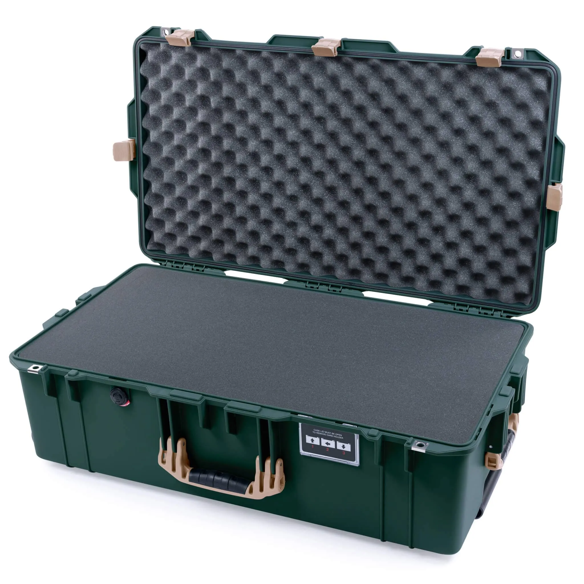 Pelican 1615 Air Case, Trekking Green with Desert Tan Handles & Latches