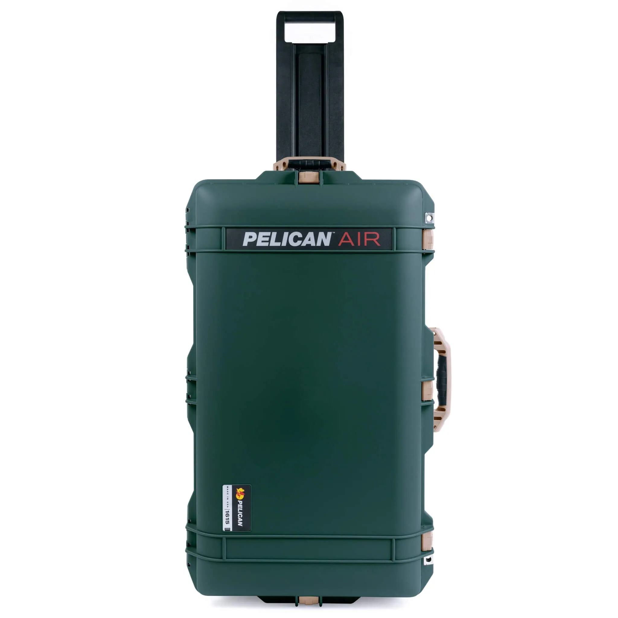 Pelican 1615 Air Case, Trekking Green with Desert Tan Handles & Latches