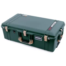 Pelican 1615 Air Case, Trekking Green with Desert Tan Handles & Latches