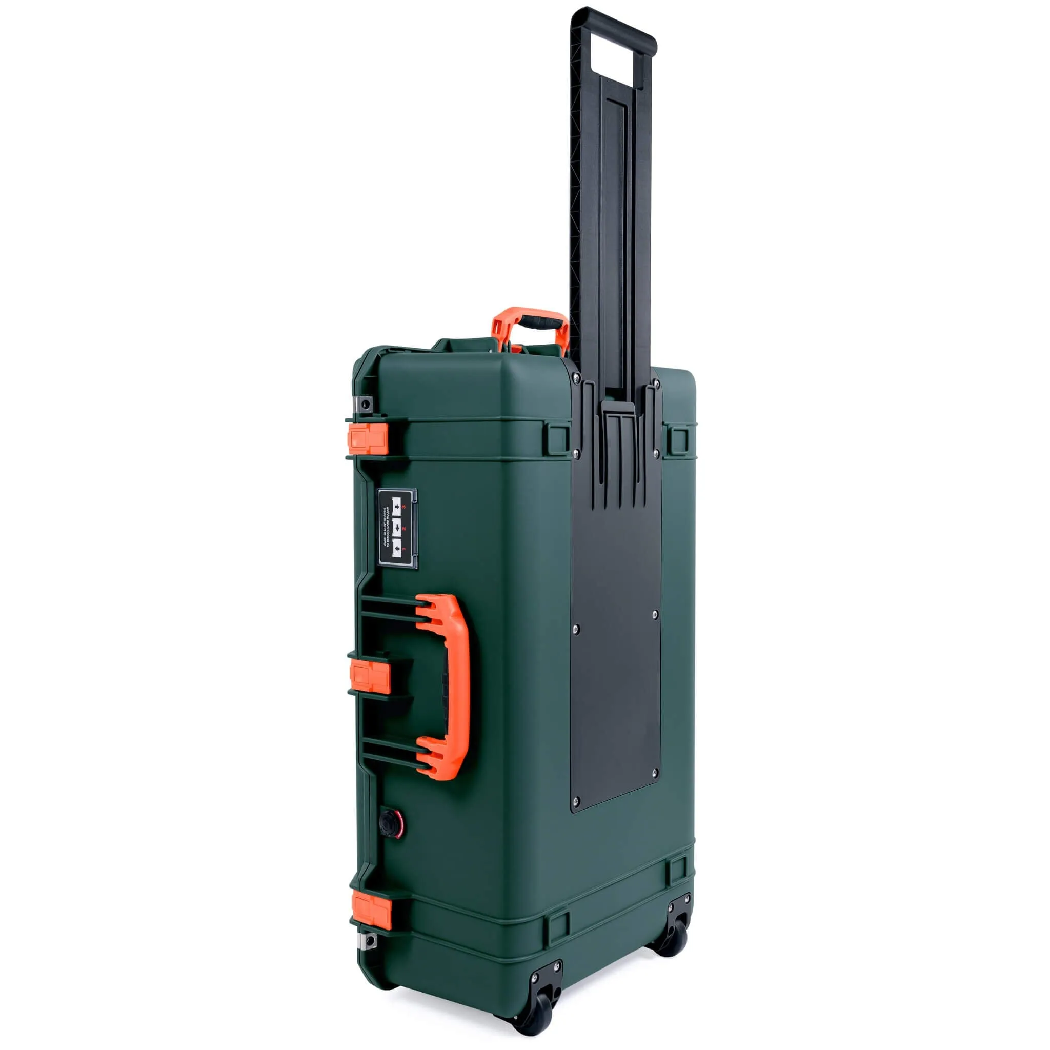 Pelican 1615 Air Case, Trekking Green with Orange Handles & Latches