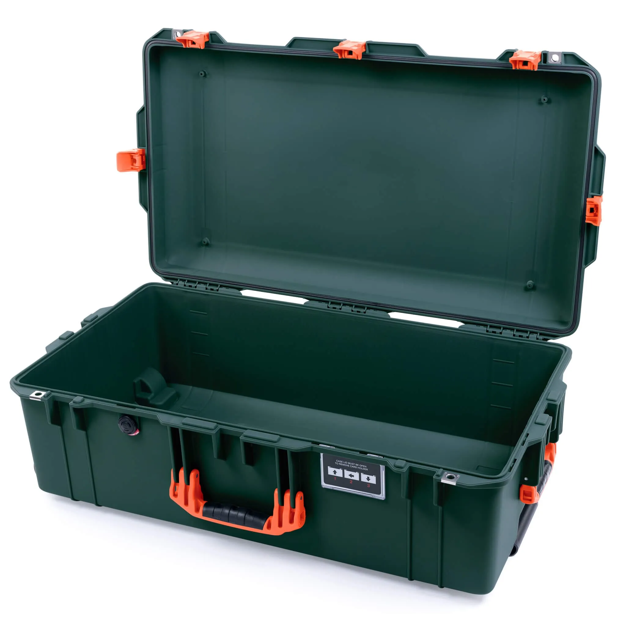 Pelican 1615 Air Case, Trekking Green with Orange Handles & Latches