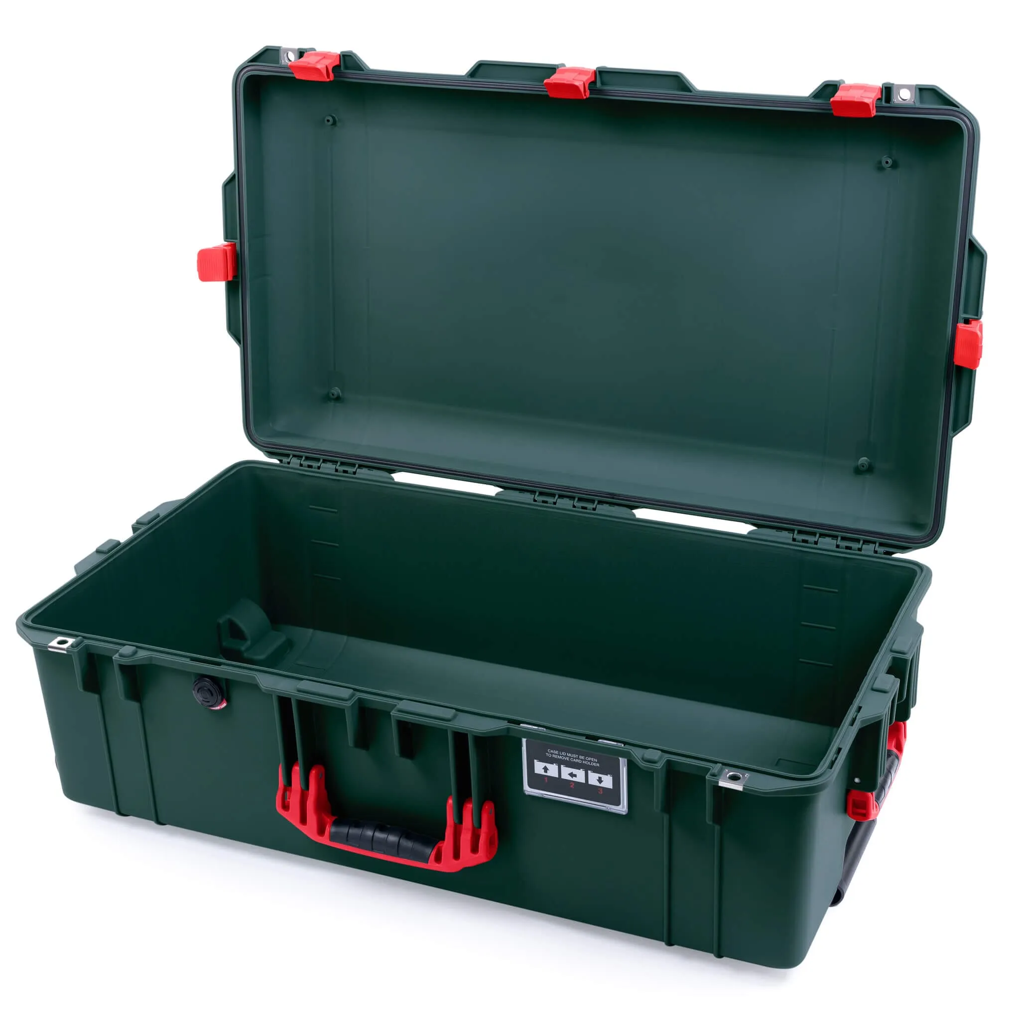 Pelican 1615 Air Case, Trekking Green with Red Handles & Latches