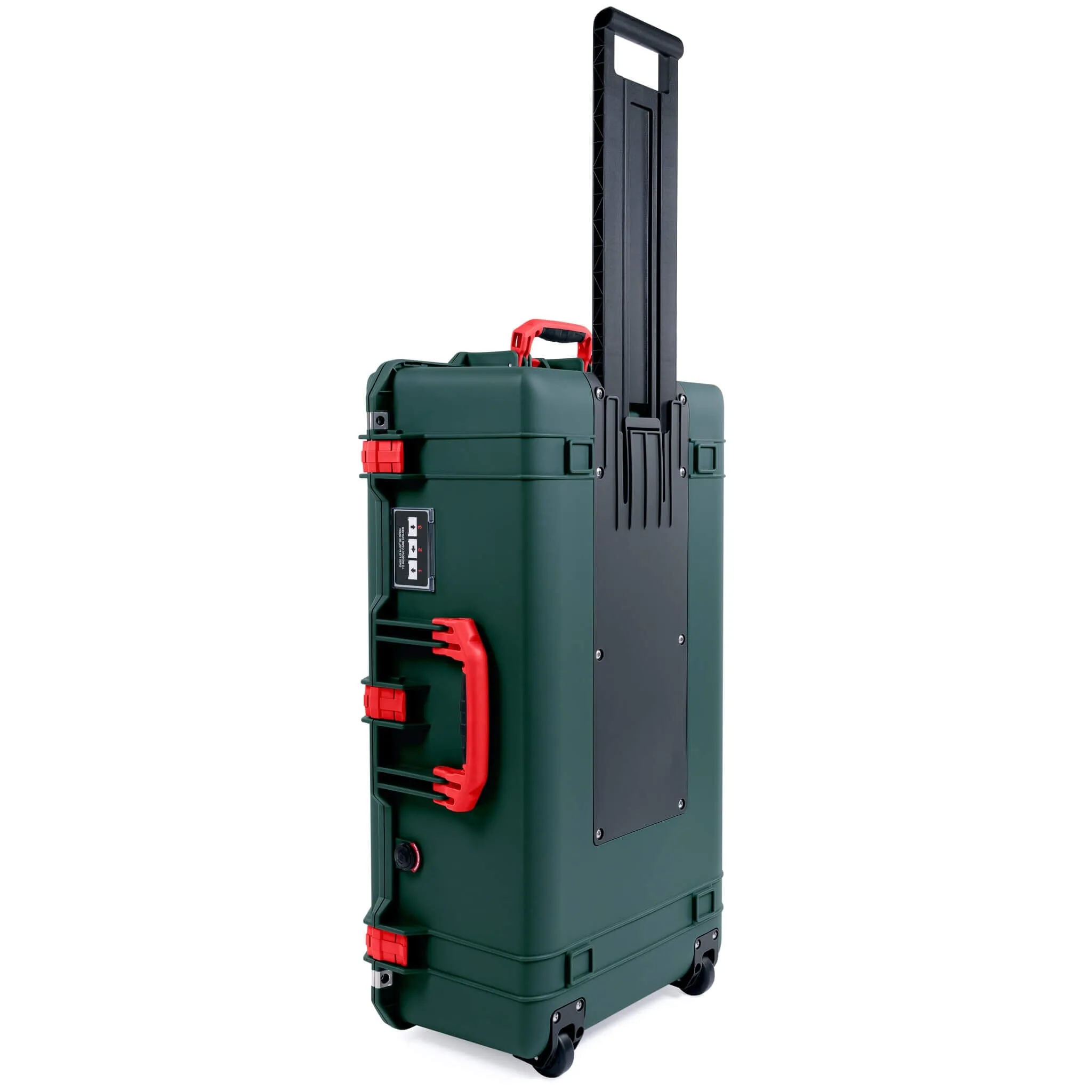 Pelican 1615 Air Case, Trekking Green with Red Handles & Latches