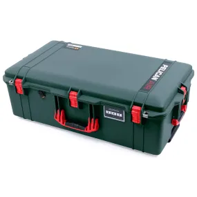 Pelican 1615 Air Case, Trekking Green with Red Handles & Latches