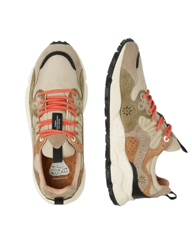 SNEAKERS UOMO "YAMANO 3 UNI" BEIGE/MILITARE