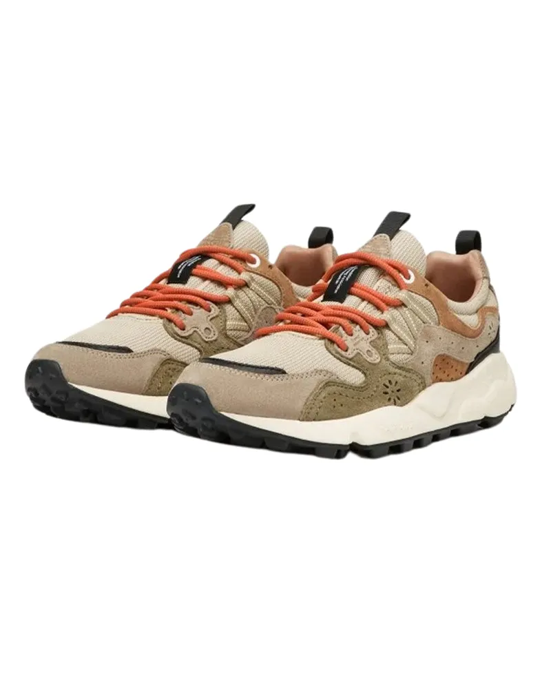 SNEAKERS UOMO "YAMANO 3 UNI" BEIGE/MILITARE