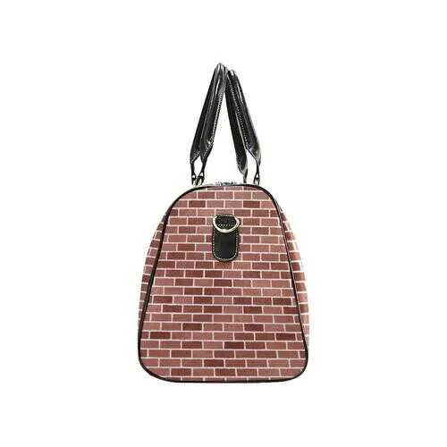 Travel Bags, Brick Red Style Adjustable Black Handle Zip Close Bag