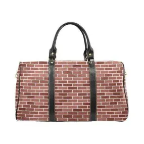 Travel Bags, Brick Red Style Adjustable Black Handle Zip Close Bag