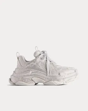 Triple S Rhinestone Light Grey Low Top Sneakers