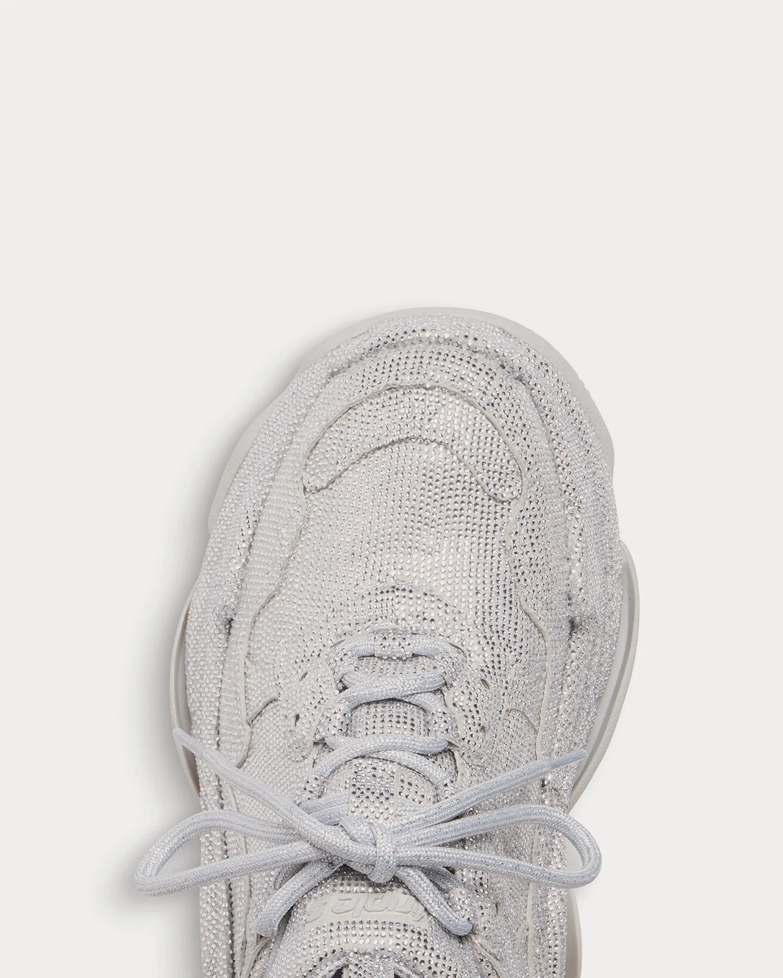 Triple S Rhinestone Light Grey Low Top Sneakers